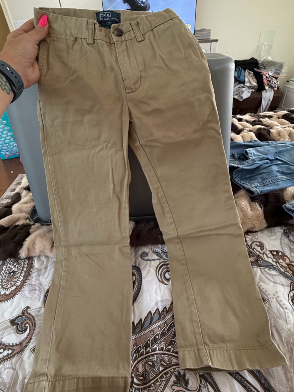 Polo by Ralph Lauren Khaki Straight-Leg Pants little boys size 6